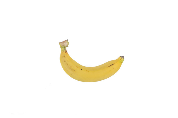 Ripe banana on white background - Foto, imagen