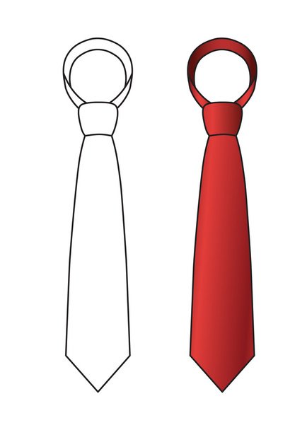 Tie design - Vetor, Imagem