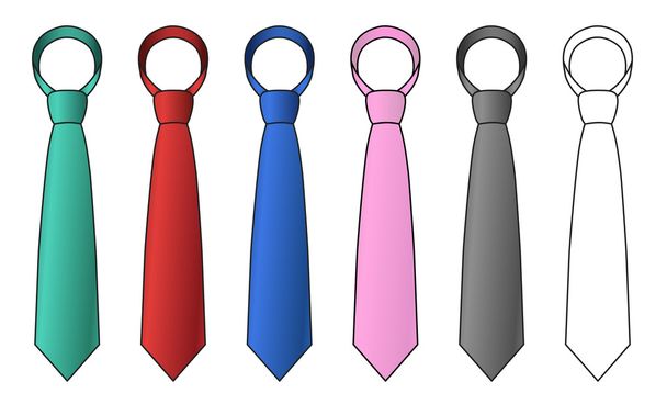 Дизайн галстука
 - Вектор,изображение