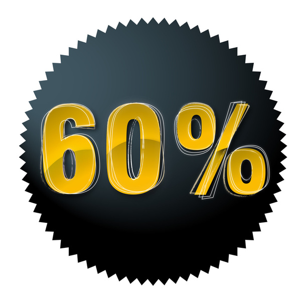 Sixty percent - Vector, Image