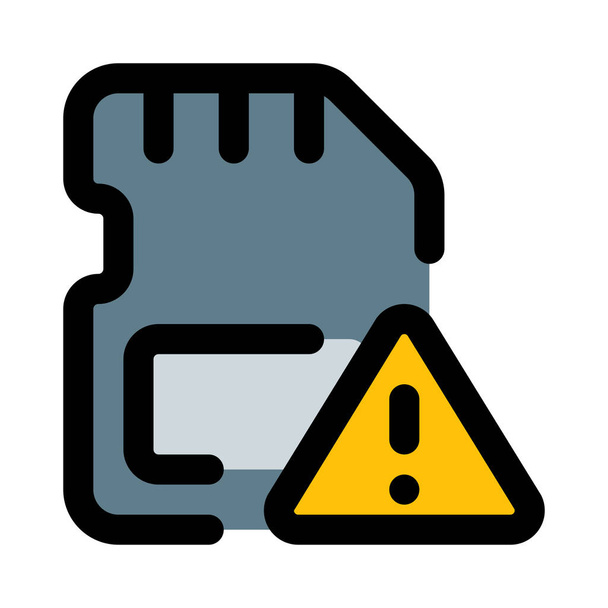 Sd card warning for insufficient space. - Vector, Image