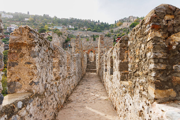 All'interno della vecchia fortezza di Alanya, Turchia. - Foto, immagini
