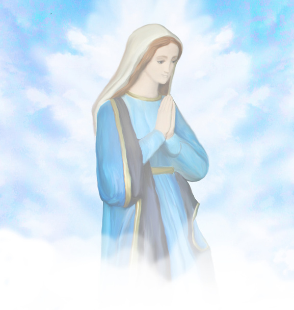 Blessed Virgin Mary portrait  - Foto, Imagem
