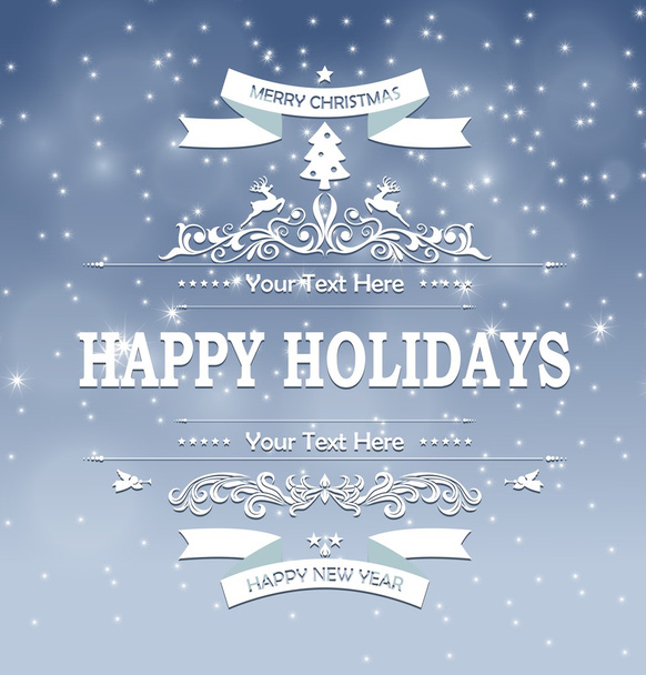 Happy holidays abstract background - Vector, Image