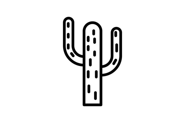 Cactus, Succulent, Desert Plant, Γραμμή εικονίδιο, εικονίδιο περίγραμμα, διάνυσμα εικονίδιο, pixel τέλειο εικονίδιο - Διάνυσμα, εικόνα