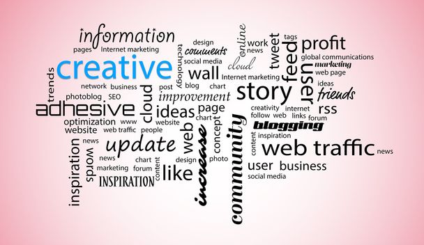 Word cloud. Creative concept - Фото, зображення