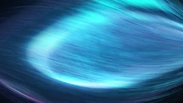 Uno sfondo turbinante blu e verde con una luce bianca al centro - Filmati, video