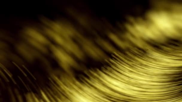 Ένα θολό κίτρινο φόντο με κυματιστό μοτίβο - Πλάνα, βίντεο