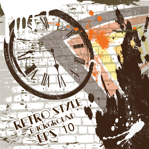 The vector abstract grunge wall background - Vetor, Imagem