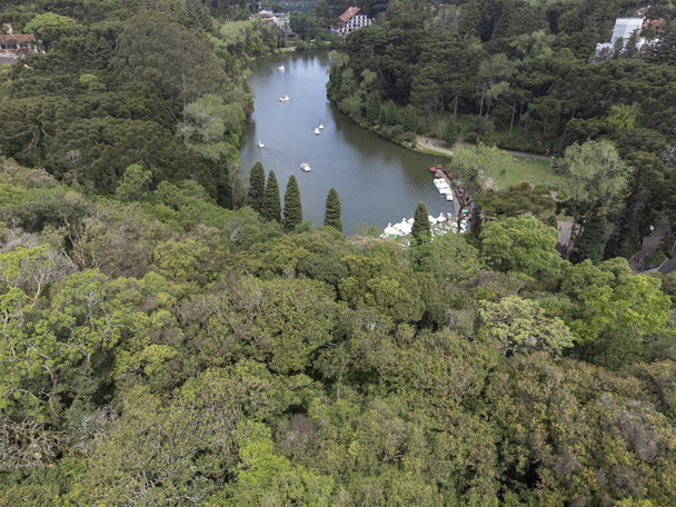 Letecký snímek Lago Negro v Gramado Rio Grande do Sul. - Fotografie, Obrázek