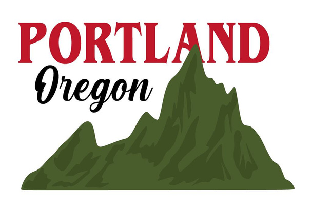 Portland Όρεγκον Ηνωμένες Πολιτείες της Αμερικής - Διάνυσμα, εικόνα