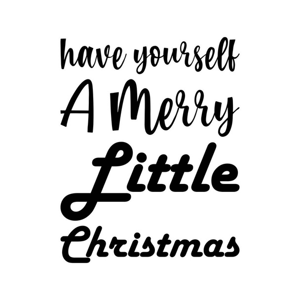 весела маленька різдвяна чорна літера цитата - Вектор, зображення
