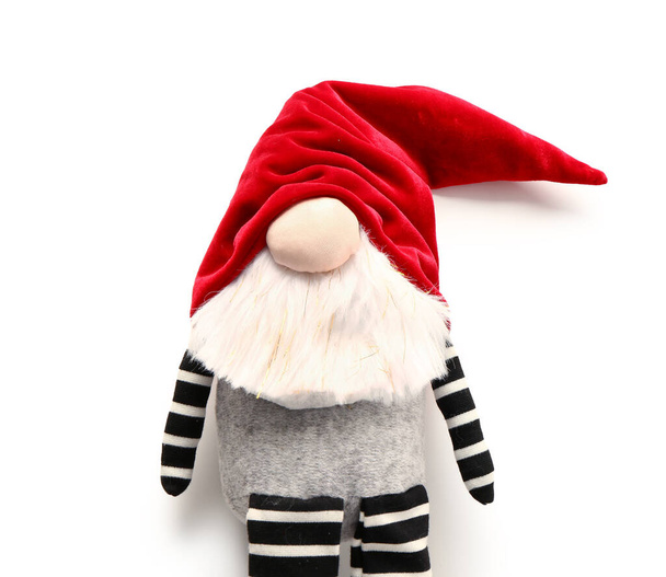 Χριστούγεννα gnome απομονώνονται σε λευκό φόντο - Φωτογραφία, εικόνα