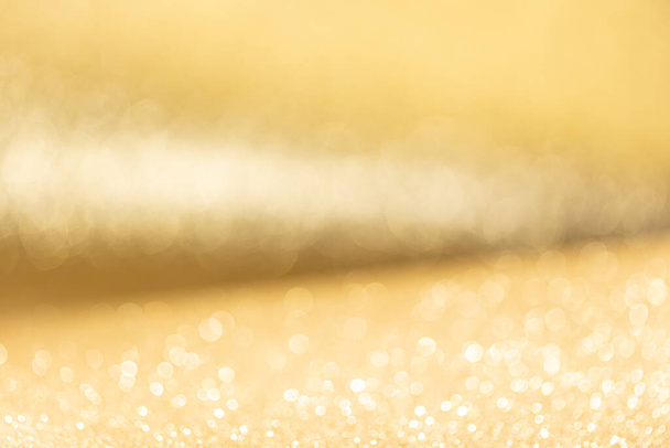 Blurry Golden Glitter Resumen Antecedentes. Marco completo - Foto, Imagen