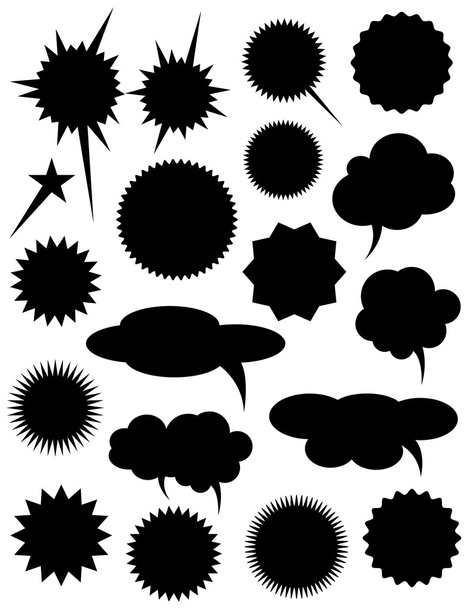 Stickers Forme Noire
 - Vecteur, image