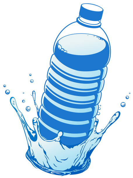 Botella de agua - Vector, Imagen