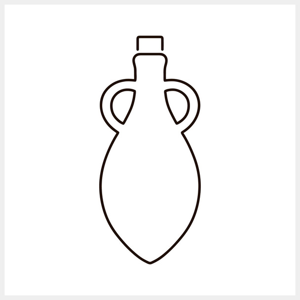 Sketch amphora oliiviöljy tai viinikuvake Juomapiste Vektorivaraston kuvitus EPS 10 - Vektori, kuva