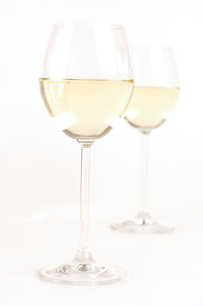 Glasses of white wine - Foto, immagini