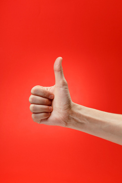 Human hand showing sign of okay - Фото, зображення