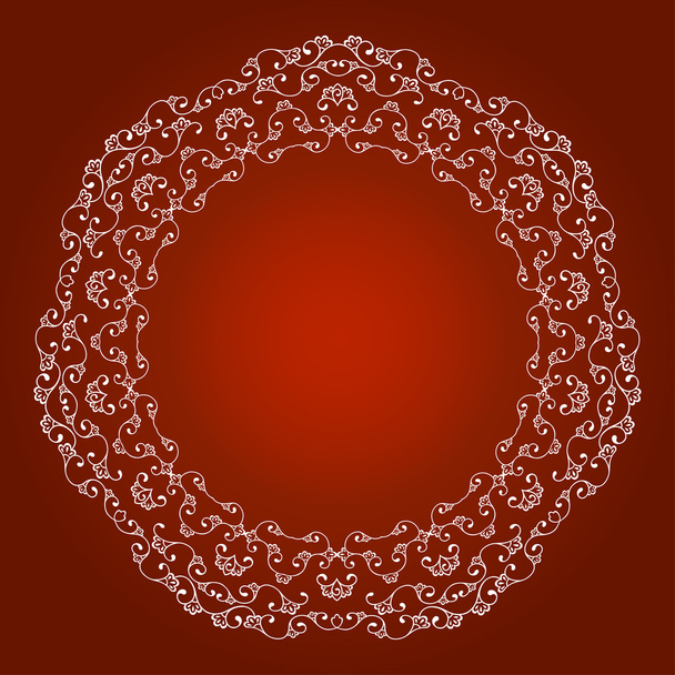 ornement de bordure sur un fond rouge
 - Vecteur, image