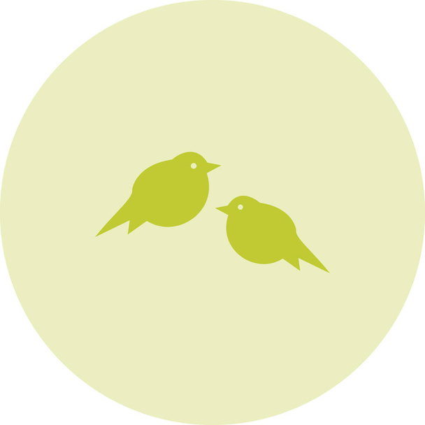 иконка птицы, векторная иллюстрация - Вектор,изображение