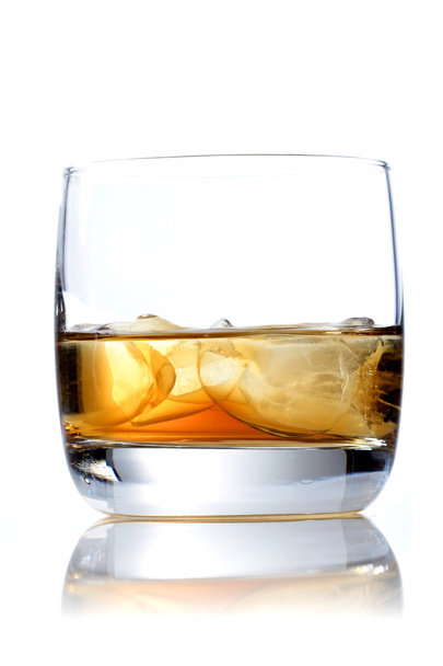 Glass of whisky with ice - Фото, изображение