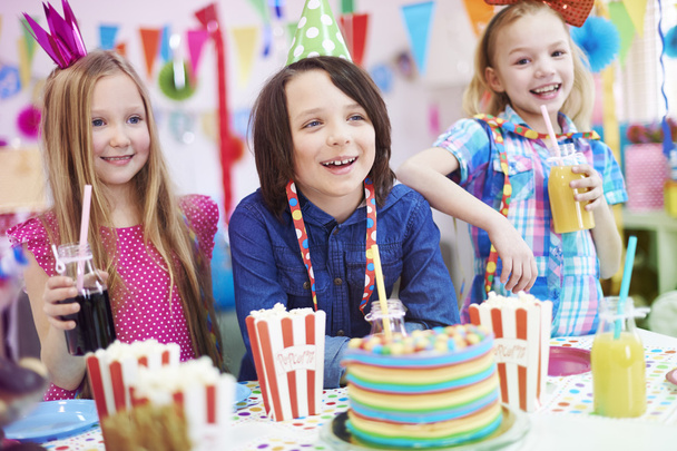 Children on the birthday party - Photo, Image