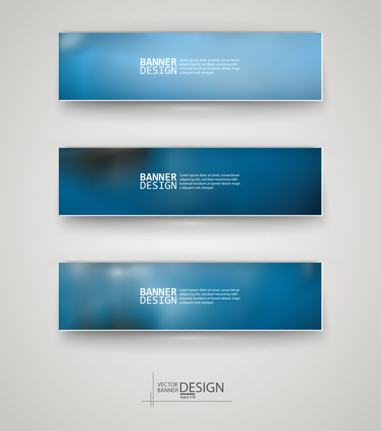 Шаблони бізнес-дизайну. набір банерів з різнокольоровими блакитними фонами
 - Вектор, зображення