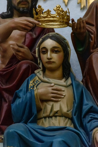 Afbeelding van de Heilige Familie in het Heiligdom van de Virgen de la Cabeza, Andujar, Spanje - Foto, afbeelding