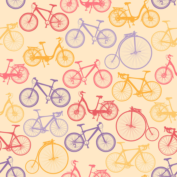 Bicycle pattern - Vektor, obrázek