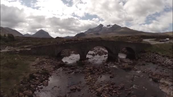 Stunning aerial shot in the Scottish highlands - Footage, Video
