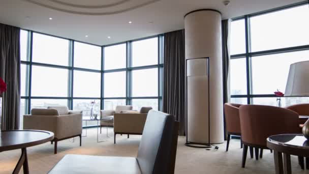 Interieur van mooie vergaderzaal in hotel - Video