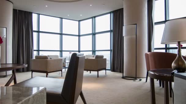 Interieur van mooie vergaderzaal in hotel - Video