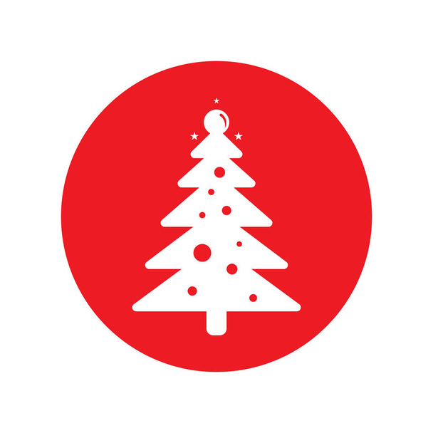 Boże Narodzenie drzewo ikona wektor ilustracja symbol projekt - Wektor, obraz
