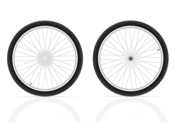 bicycle wheels vector illustration - Вектор,изображение