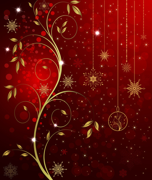 Christmas background vector - Vector, imagen