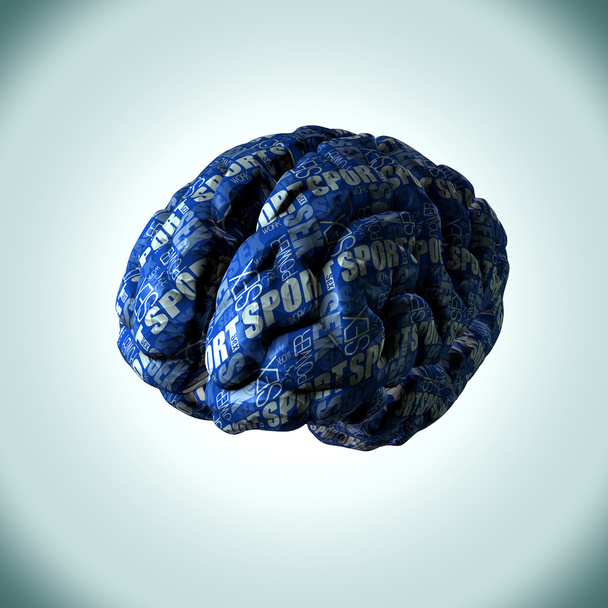 Εγκεφάλου που κατασκευάζεται από χαρτί που απεικονίζει τις επιθυμίες, έννοιες και σκέψεις του ένα επανδρώνει εγκεφάλου. - Φωτογραφία, εικόνα