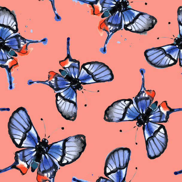 Summer Butterfly Wallpaper - Vettoriali, immagini