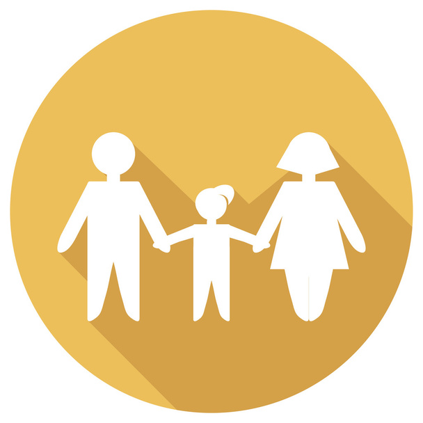 Flat Icon of family - Vettoriali, immagini