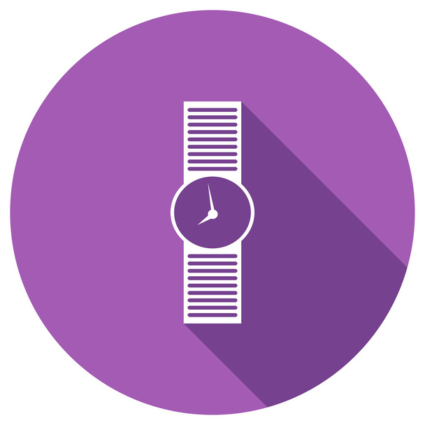 Flat Icon of wristwatch - Wektor, obraz