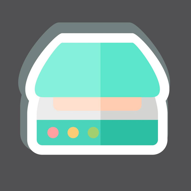 Sticker Scanner. related to Computer symbol. simple design editable. simple illustration - Vector, Image