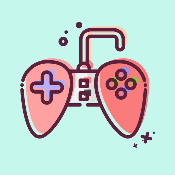 Icon Gamepad. related to Computer symbol. MBE style. simple design editable. simple illustration - Vector, Image