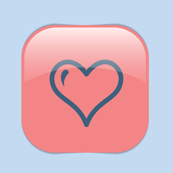 Heart, valentine  symbol - Vector, imagen