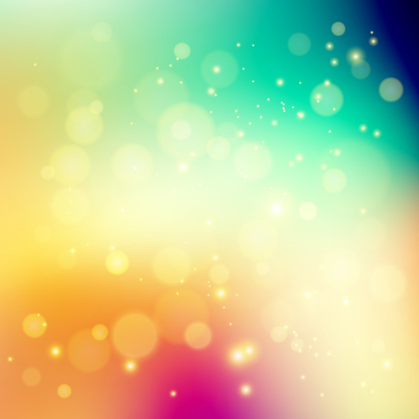 Abstract holiday light background with bokeh - Vector, Image