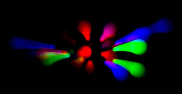 Colorful abstract background - out of focus party lights streaks - Photo, Image
