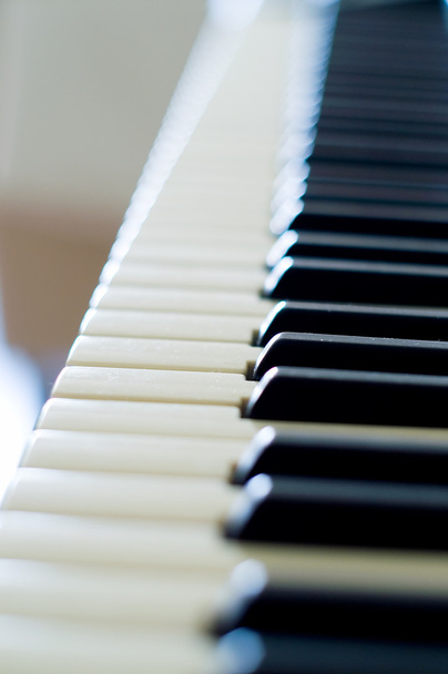Primo piano dei tasti della tastiera del pianoforte
 - Foto, immagini