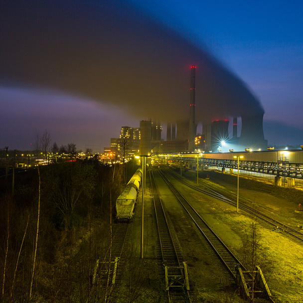 Freight depot at a coal power station - Foto, afbeelding