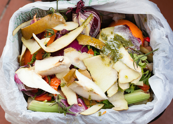Biomüll für den Kompost - Foto, Bild