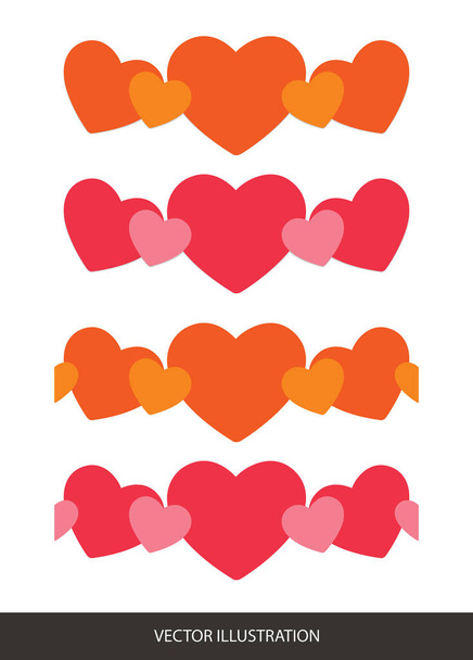 Mooie Valentijnsdag Kunst - Symbolische Liefde en Geluk. liefde wenskaart, poster en banner ontwerp - Vector, afbeelding
