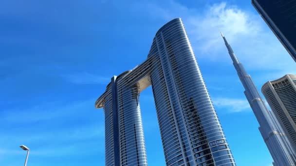 dubai, uae, 1 6. 0-6. 221. Dubai Khalifa Kule Binası. - Video, Çekim
